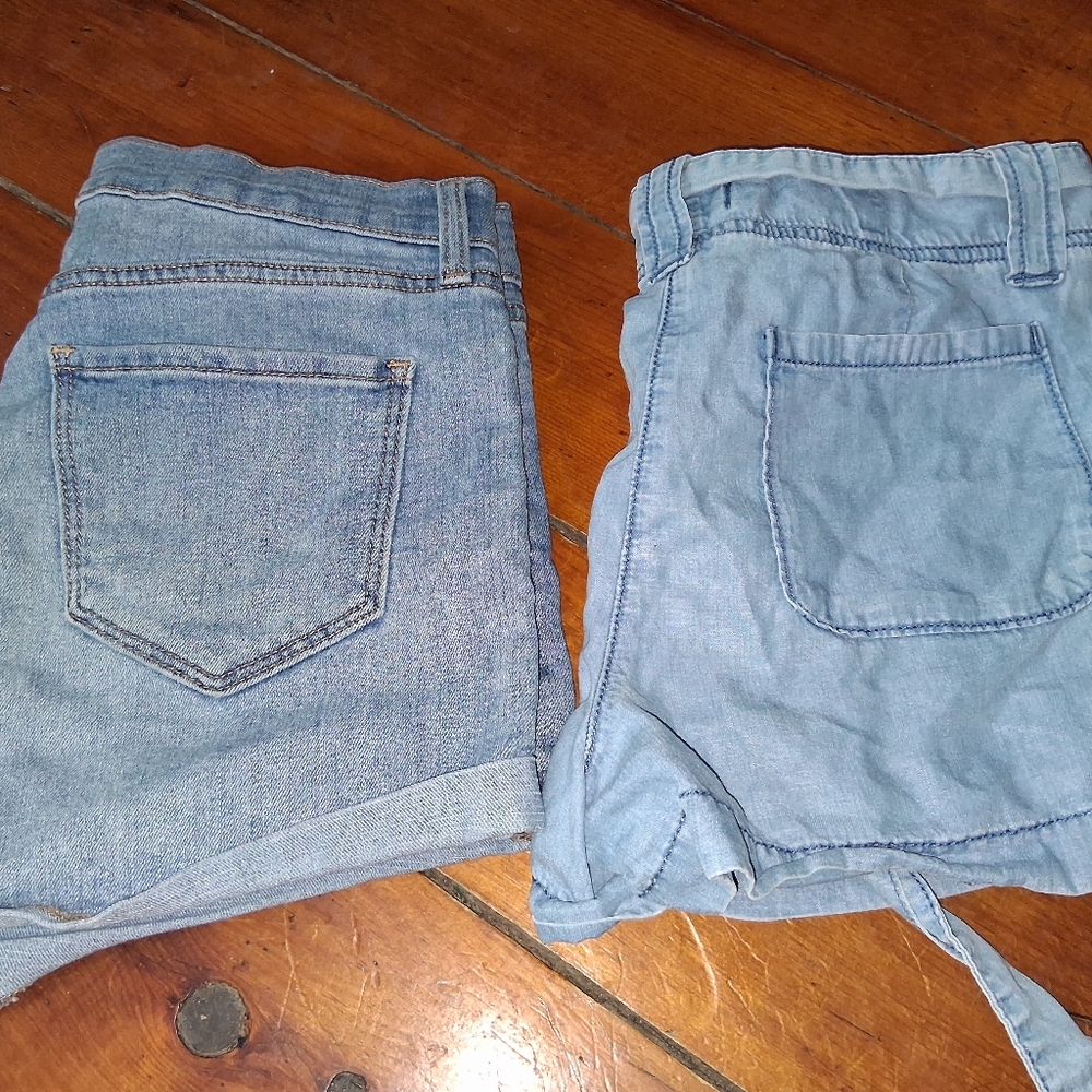 Blue Denim Shorts Set Size 4 Bundle